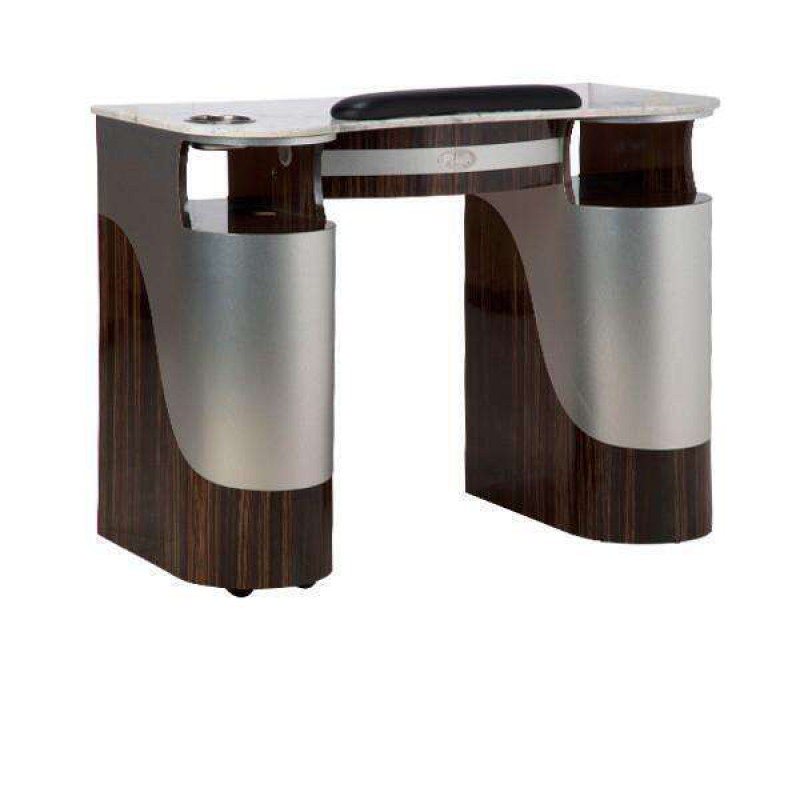 SPA Nail Table, Aluminum/Cherry, T-105GAC (NOT Included Shipping Charge)